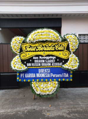 Papan Bunga Duka di Wanajaya